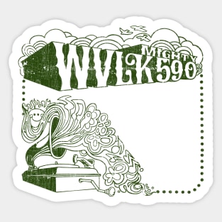 Mighty WVLK - Vintage Style Sticker